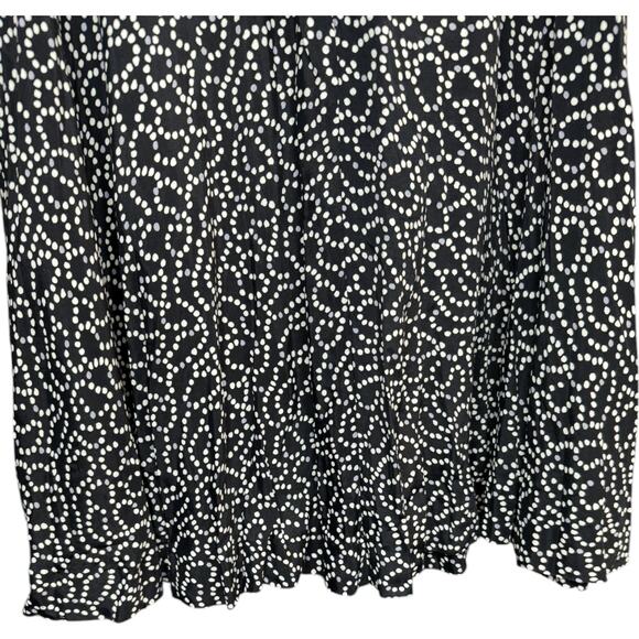 Cos Cob Women's 14 Black White Gray Dot Geometric Print Skirt  A-Line NWT - Picture 2 of 9